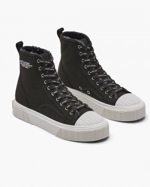 Adidasi Marc Jacobs The High Top Sneaker Dama Negrii | 12504XNEO