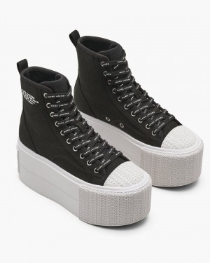 Adidasi Marc Jacobs The Platform High Top Sneaker Dama Negrii | 61298IFPR