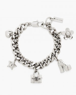 Bratari Marc Jacobs The Mini Icon Charm Bracelet Dama Argintii Deschis | 31840GRTM