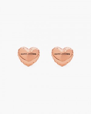 Cercei Marc Jacobs Balloon Heart Earrings Dama Roz Aurii | 79085FDPM