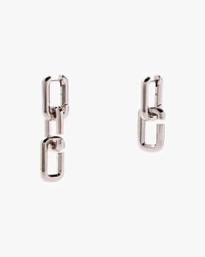 Cercei Marc Jacobs The J Marc Chain Link Earrings Dama Argintii | 50937SGNV