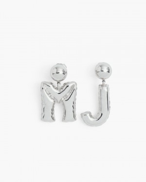 Cercei Marc Jacobs The Mj Balloon Earrings Dama Argintii | 51206FIKQ