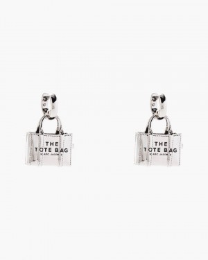 Cercei Marc Jacobs The Tote Bag Earrings Dama Argintii Deschis | 28743NRIF