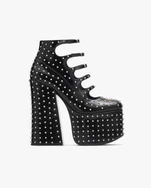 Cizme Marc Jacobs The Glam Studs Kiki Ankle Boot Dama Negrii | 09567AXNE