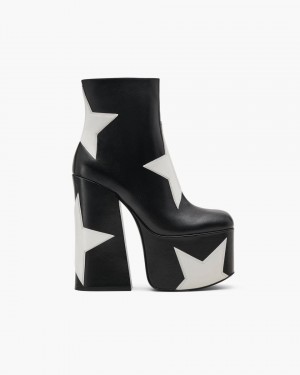 Cizme Marc Jacobs The Star Patchwork Kiki Platform Boot Dama Negrii | 75168WRJC