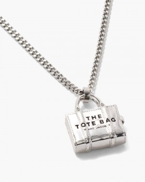 Coliere Marc Jacobs The Tote Bag Necklace Dama Argintii Deschis | 74621RAFV