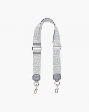Curea Geantă Marc Jacobs The Outline Logo Webbing Strap Dama Gri Colorati | 25601ZAKS
