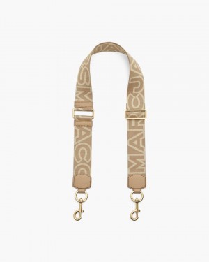 Curea Geantă Marc Jacobs The Outline Logo Webbing Strap Dama Maro | 64951BCIQ