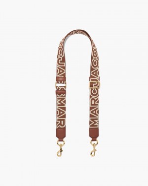 Curea Geantă Marc Jacobs The Thin Outline Logo Webbing Strap Dama Colorati | 69204ITRJ