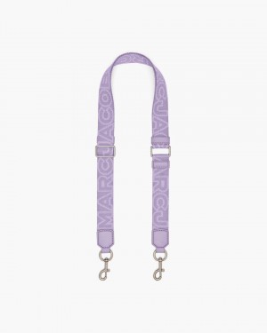 Curea Geantă Marc Jacobs The Thin Outline Logo Webbing Strap Dama Violet Colorati | 13089XZDE