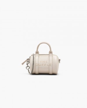 Geanta Crossbody Marc Jacobs The Leather Nano Duffle Crossbody Dama Argintii | 49056AVSC