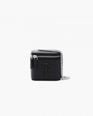 Geanta Crossbody Marc Jacobs The Mini Vanity Dama Negrii | 58209JTLB