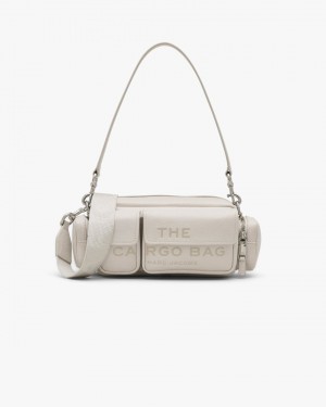 Geanta De Umar Marc Jacobs The Leather Cargo Bag Dama Argintii | 85672VULN