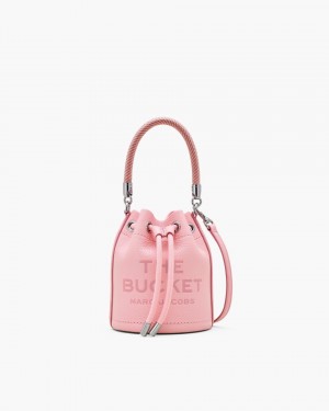 Geanta Galeata Marc Jacobs The Leather Mini Bucket Bag Dama Roz | 32701JXID