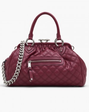 Geanta de Mana Marc Jacobs Re-Edition Quilted Leather Stam Bag Dama Roz | 18259FNVW
