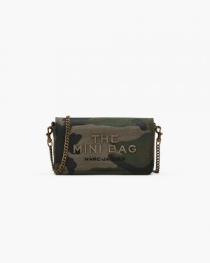 Genti Mini Marc Jacobs The Camo Jacquard Chain Mini Bag Dama Camuflaj Colorati | 61437YJDC