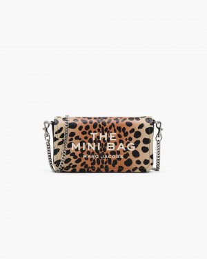 Genti Mini Marc Jacobs The Cheetah Chain Mini Bag Dama Negrii Colorati | 12593TFGQ