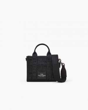 Genti Mini Marc Jacobs The Crystal Canvas Crossbody Tote Bag Dama Negrii | 56908QZIE