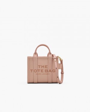 Genti Mini Marc Jacobs The Leather Crossbody Tote Bag Dama Roz | 98430XFPW