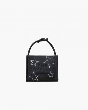 Genti Mini Marc Jacobs The Star Satin Mini Tote Bag Dama Negrii | 07968YGCM