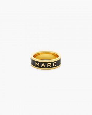 Inele Marc Jacobs The Marc Jacobs Enamel Ring Dama Aurii Negrii | 39710TLPI