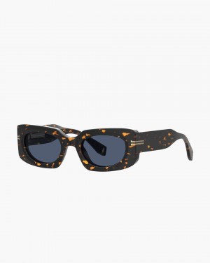 Ochelari de Soare Marc Jacobs Icon Rectangular Sunglasses Dama Havana | 19468OTFS