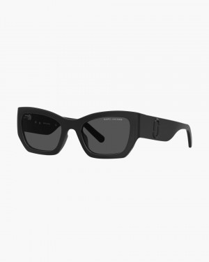 Ochelari de Soare Marc Jacobs The J Marc Square Cat Eye Sunglasses Dama Negrii | 56374ROSQ