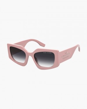 Ochelari de Soare Marc Jacobs The Square Cat Eye Sunglasses Dama Roz | 36508TVJY