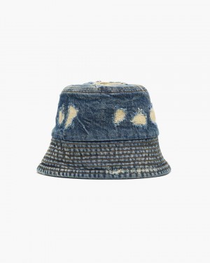 Palarie Marc Jacobs The Rip And Repair Bucket Hat Dama Indigo | 36589UTSO