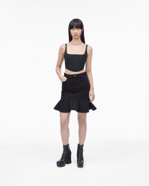 Pantalonii Marc Jacobs The Fluted Mini Skirt Dama Negrii | 61409JHAE