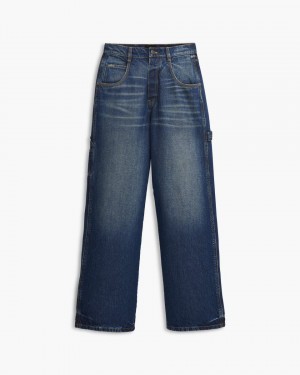 Pantalonii Marc Jacobs The Oversized Jeans Dama Indigo | 42087BAZU