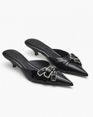Pantofi Cu Toc Marc Jacobs The Emma Kitten Heel Dama Negrii | 23586PKZR