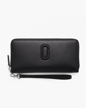 Portofel Mare Marc Jacobs The Covered J Marc Continental Wallet Dama Negrii | 69734LEJK