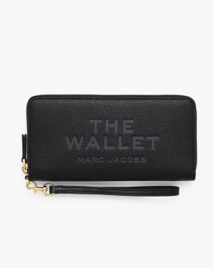 Portofel Mare Marc Jacobs The Leather Continental Wallet Dama Negrii | 30587IVCD