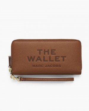 Portofel Mare Marc Jacobs The Leather Continental Wallet Dama Argan Oil | 38695GKEZ