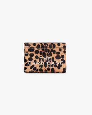Portofel Mic Marc Jacobs The Cheetah Card Case Dama Negrii Colorati | 21734DUVC