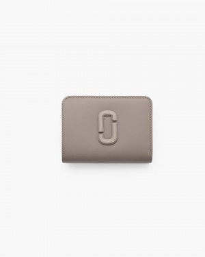 Portofel Mic Marc Jacobs The Covered J Marc Mini Compact Wallet Dama Cement | 29417SVUE