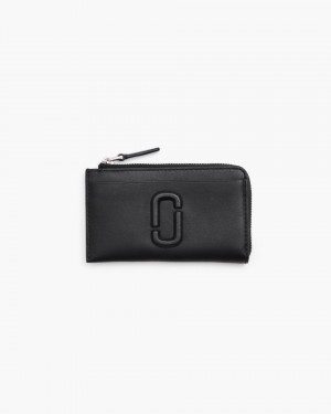 Portofel Mic Marc Jacobs The Covered J Marc Top Zip Multi Wallet Dama Negrii | 35971LCEO