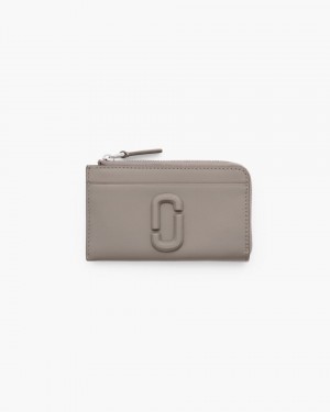 Portofel Mic Marc Jacobs The Covered J Marc Top Zip Multi Wallet Dama Cement | 50169DZVJ