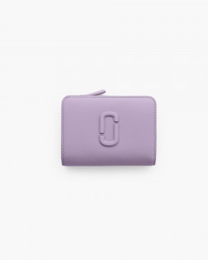Portofel Mic Marc Jacobs The Covered J Marc Mini Compact Wallet Dama Violet | 72053JTCX