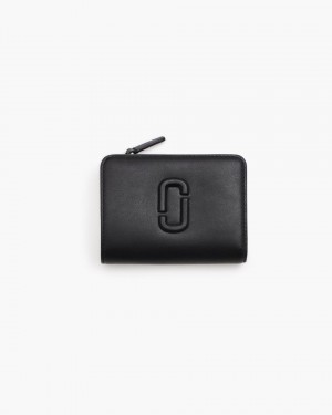 Portofel Mic Marc Jacobs The Covered J Marc Mini Compact Wallet Dama Negrii | 10968CSKV