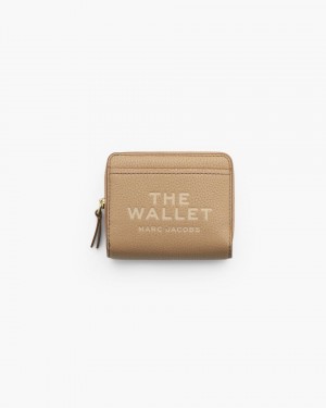 Portofel Mic Marc Jacobs The Leather Mini Compact Wallet Dama Maro | 80473UWLC