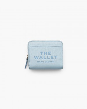 Portofel Mic Marc Jacobs The Leather Mini Compact Wallet Dama Albastri | 95632TSWD