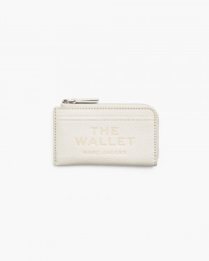 Portofel Mic Marc Jacobs The Leather Top Zip Multi Wallet Dama Cotton | 03291ZXJD