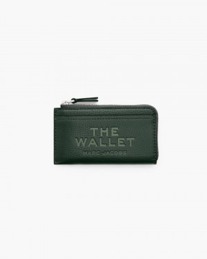 Portofel Mic Marc Jacobs The Leather Top Zip Multi Wallet Dama Verzi Inchis | 06324FWGE