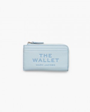 Portofel Mic Marc Jacobs The Leather Top Zip Multi Wallet Dama Albastri | 79184OKRM
