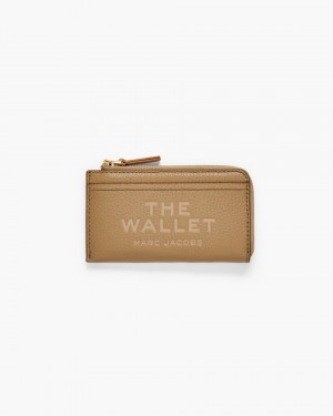 Portofel Mic Marc Jacobs The Leather Top Zip Multi Wallet Dama Maro | 98053XTNL