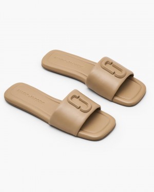 Sandale Marc Jacobs The J Marc Leather Sandal Dama Maro | 02651JAGO