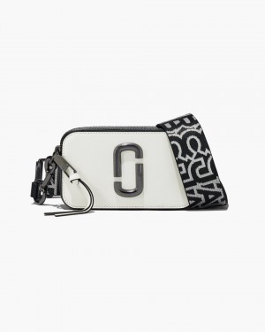 Snapshot Geanta Marc Jacobs The Bi-Color Snapshot Dama Negrii Albi | 72089OLFT