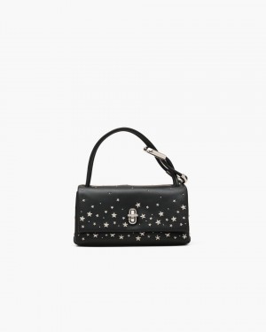 The Dual Bag Marc Jacobs The Star-Studded Leather Mini Dual Bag Dama Negrii | 19782IDTU